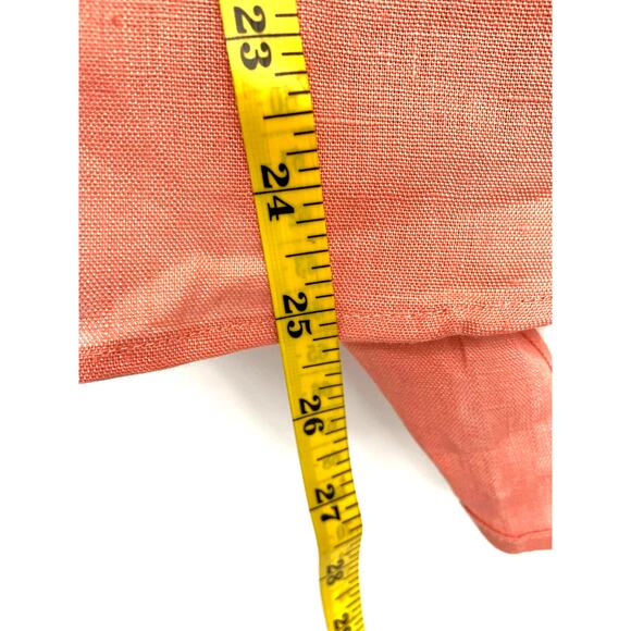 Womens Harve Benard Pure Linen Skipper Collar 3/4 Sleeve Top Front Button Sz M - Picture 6 of 6